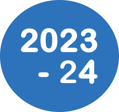 Icon reading 2023-2024 Academic Calendar