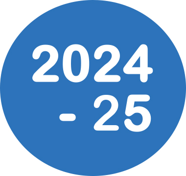 Icon reading 2024-2025 Academic Calendar