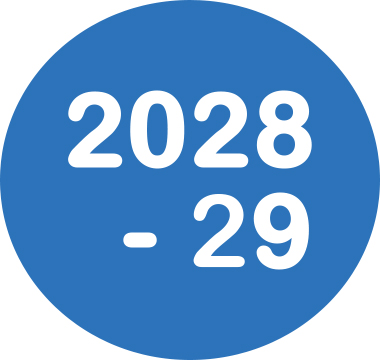 Icon reading 2028-2029 Academic Calendar