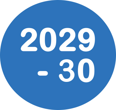 Icon reading 2029-2030 Academic Calendar